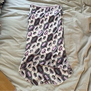 Jump Retro Vintage Y2K Pink and Black High-Low Skirt